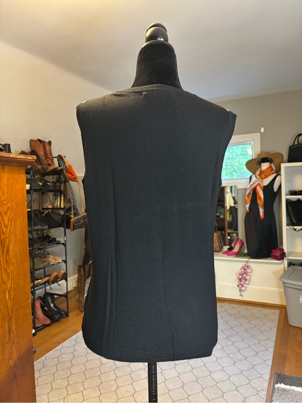 Brooks Brothers 346 | Merino Wool Argyle Twinset — Vest & Cardigan | Size L - Picture 6 of 11